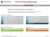 Informationsseite der Konsultationsplattform